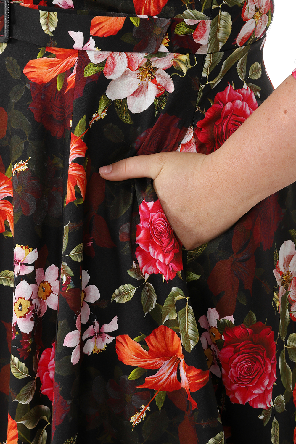 Kali Floral Swing Dress in Extended Sizing
